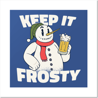 Keep It Frosty | Funny Christmas Beer Posters and Art